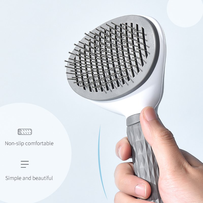 Pet Grooming Products one key remove hair comb Pet Cleaning Shedding Brush Hair Removal Comb Self Cleaning Dog Grooming Comb