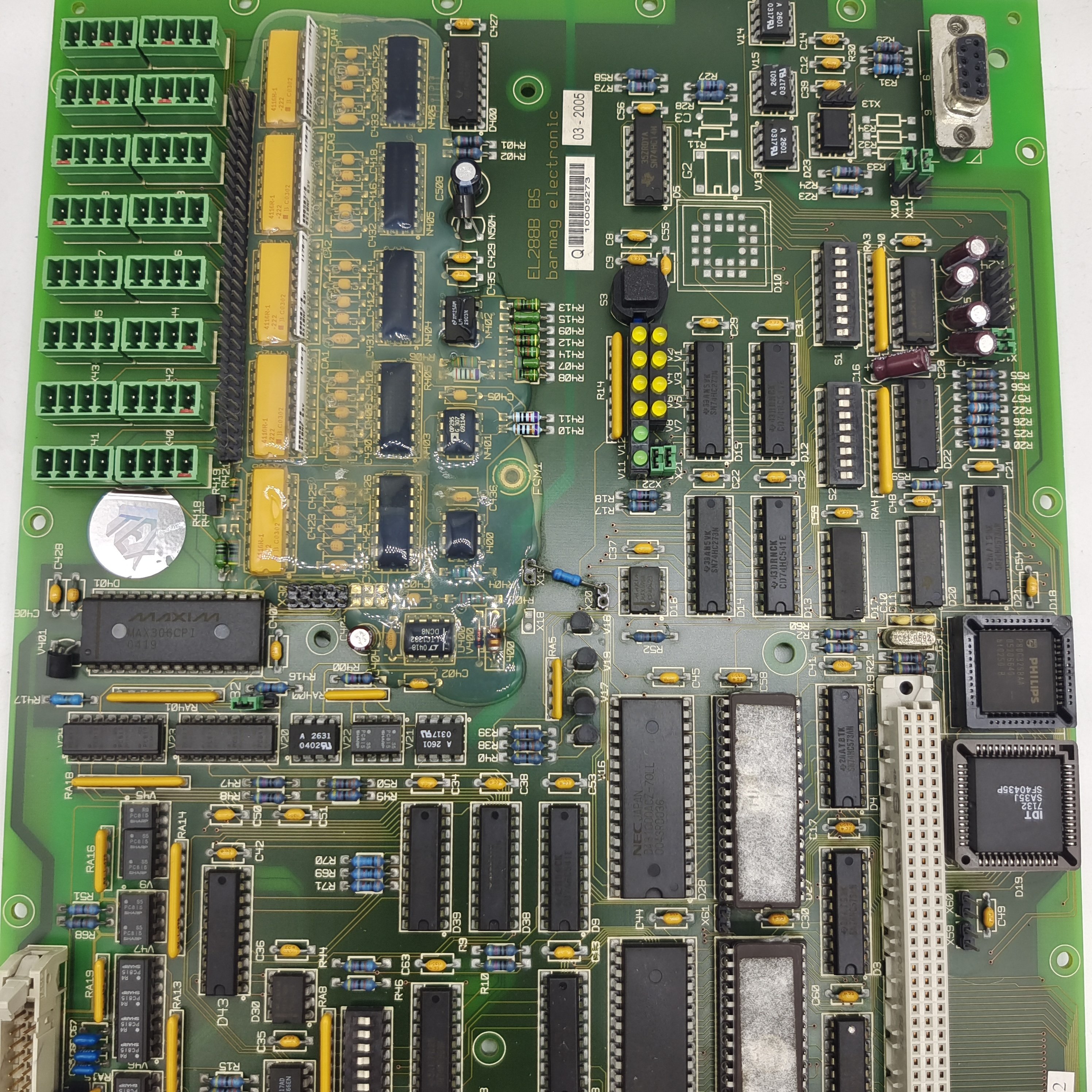 TEXTILE MACHINE TEXTURIZING MACHINE FK6-1000 BARMAG SPARE PARTS PCB BOARDS Control Card Heater Communication EL 288 B TEXTURING