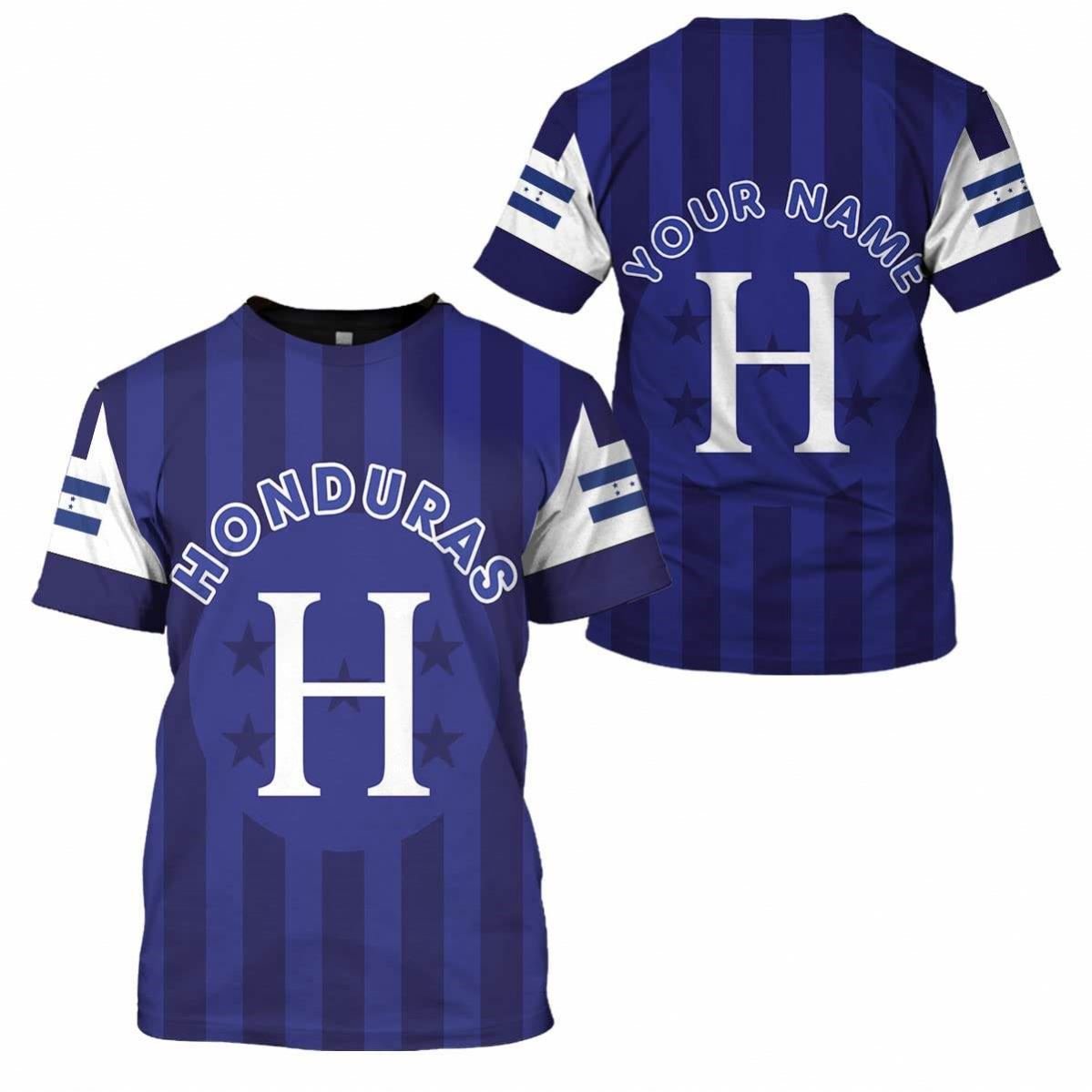 Drop Shipping Products 2023 Personalized Honduran Design Comfort Short Sleeve Top Minimum Order Quantity Elastic Tee Sublimation
