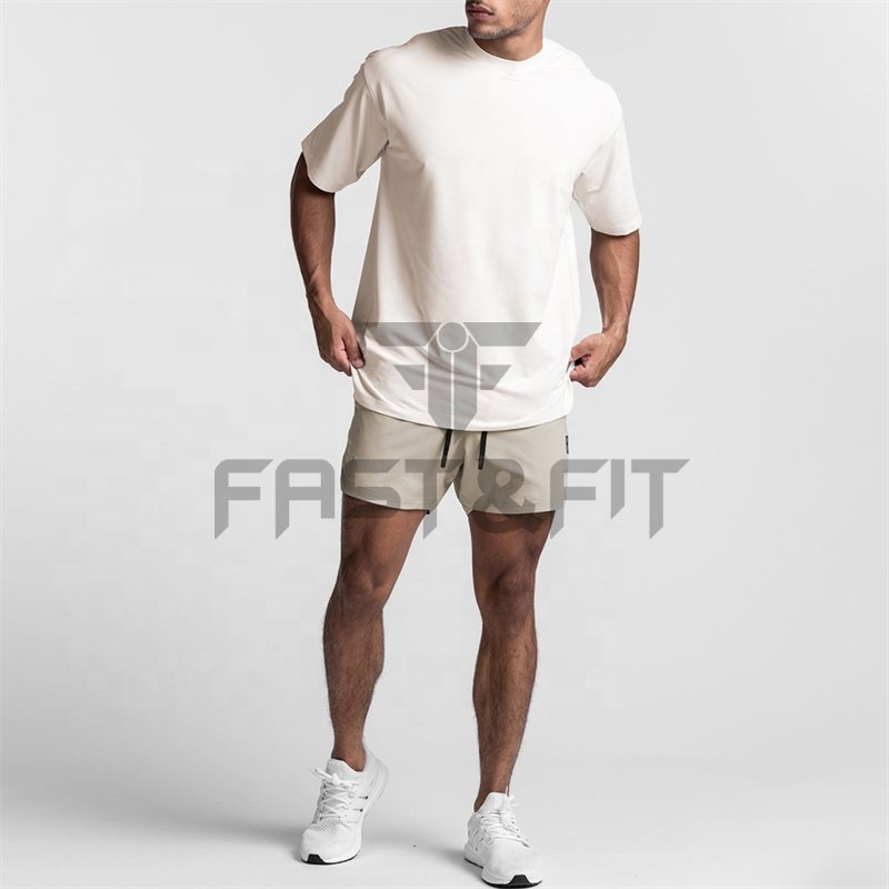 Unisex Custom Logo design luxury quality cotton loose fit little drop shoulder brand blank oversized t shirt Hot sale product