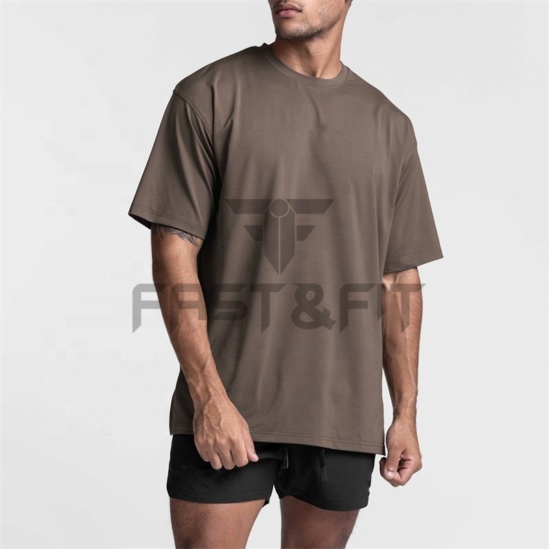 Unisex Custom Logo design luxury quality cotton loose fit little drop shoulder brand blank oversized t shirt Hot sale product