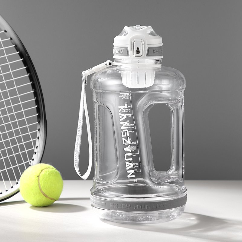 Botella De Agua Plastico Para Personalizar El Gym Sports Minimalist Tritan Transparent Water Jug Bottle