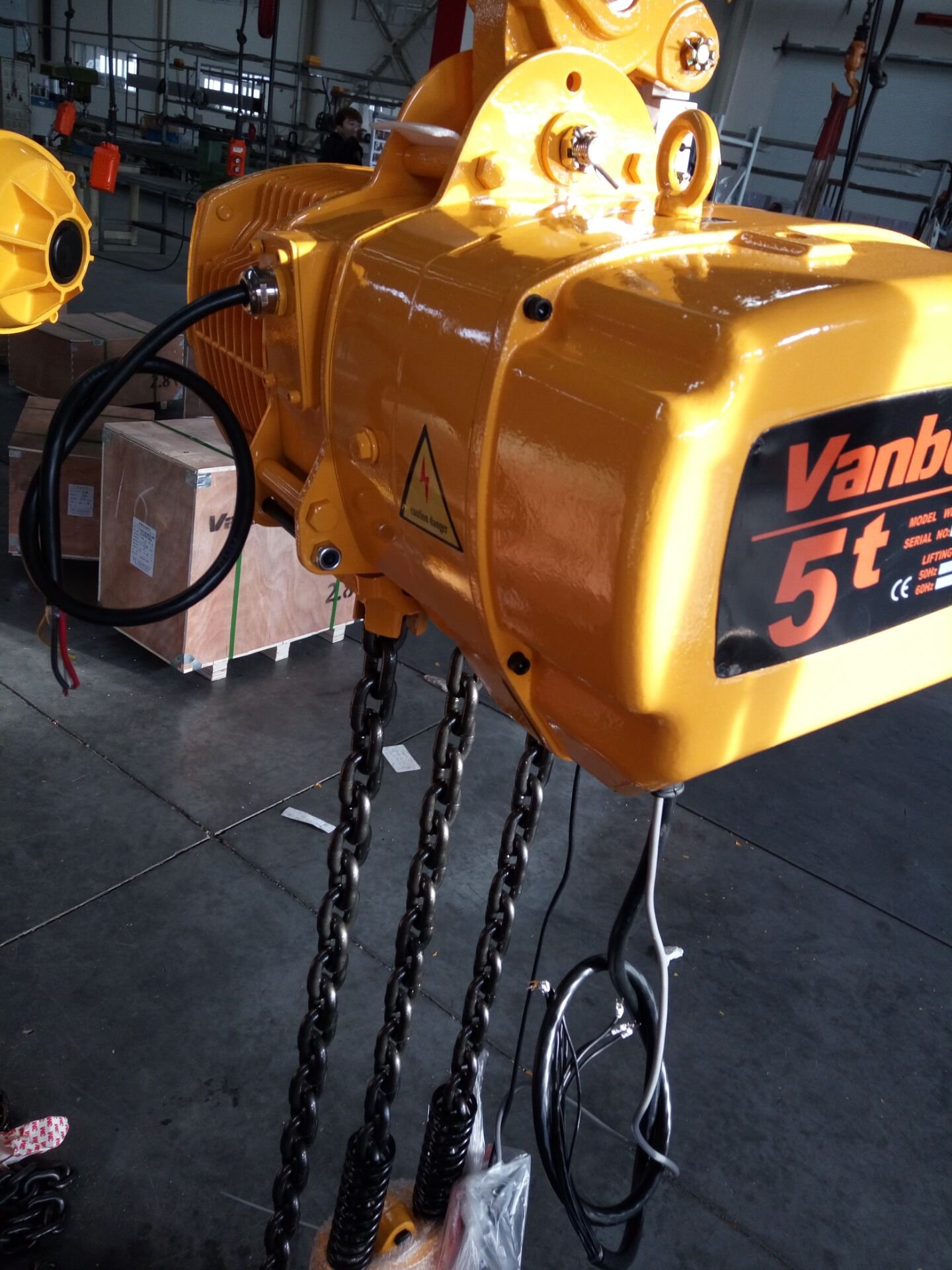Vanbon wholesale price crane used black bear electric chain hoist 5ton with big discount kinci el elektrikli vin