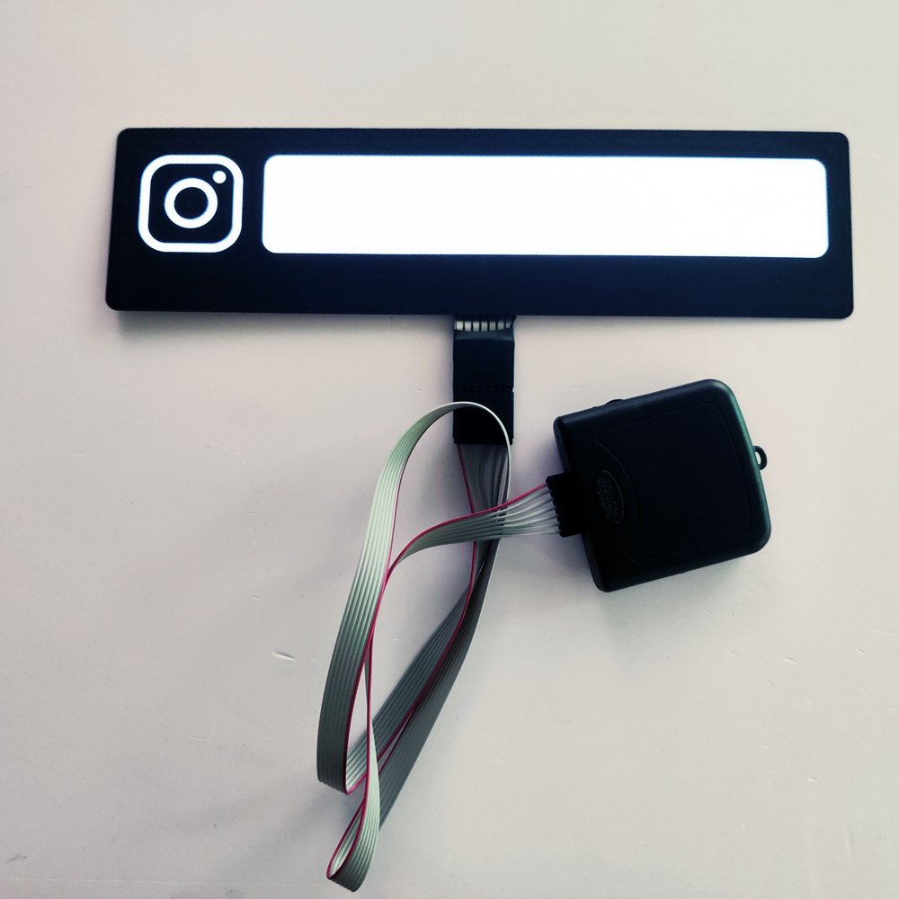 DIY Customized EL Luminous Logo Flexible LED Car Sticker Lighting with Inscription Wholesale Custom EL Products