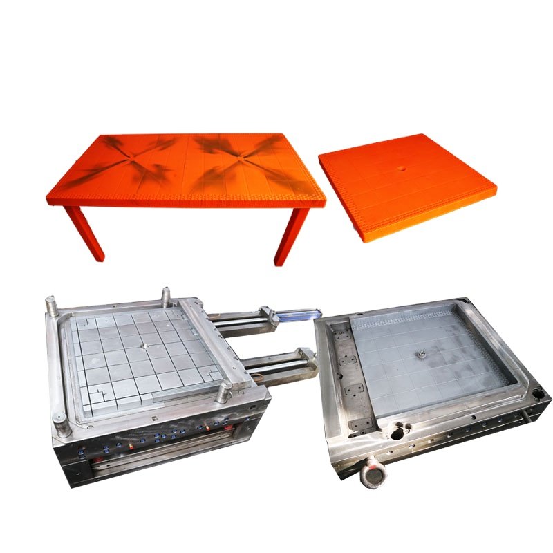 Molde de mesa de rattan de inyeccione de plastico