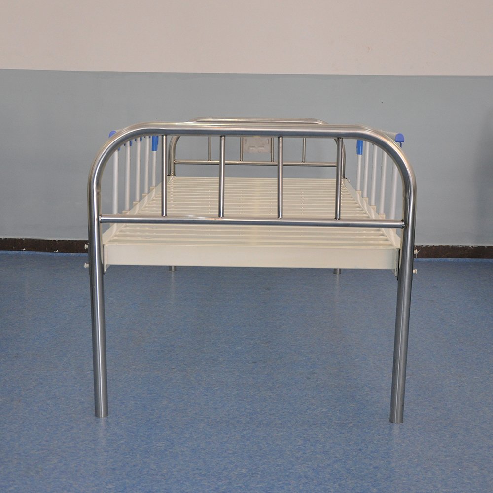 PC-I High Quality Cheapest Modern Manual Medical Hospital Flat Patient Nursing Bed with Mattress