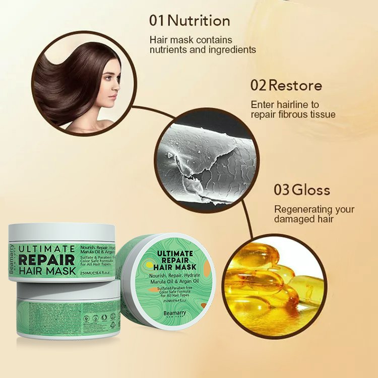 Private Label Natural Best Products Professional Keratin Hair Mask Ultimate Repair Hair Mask for Dry Hair