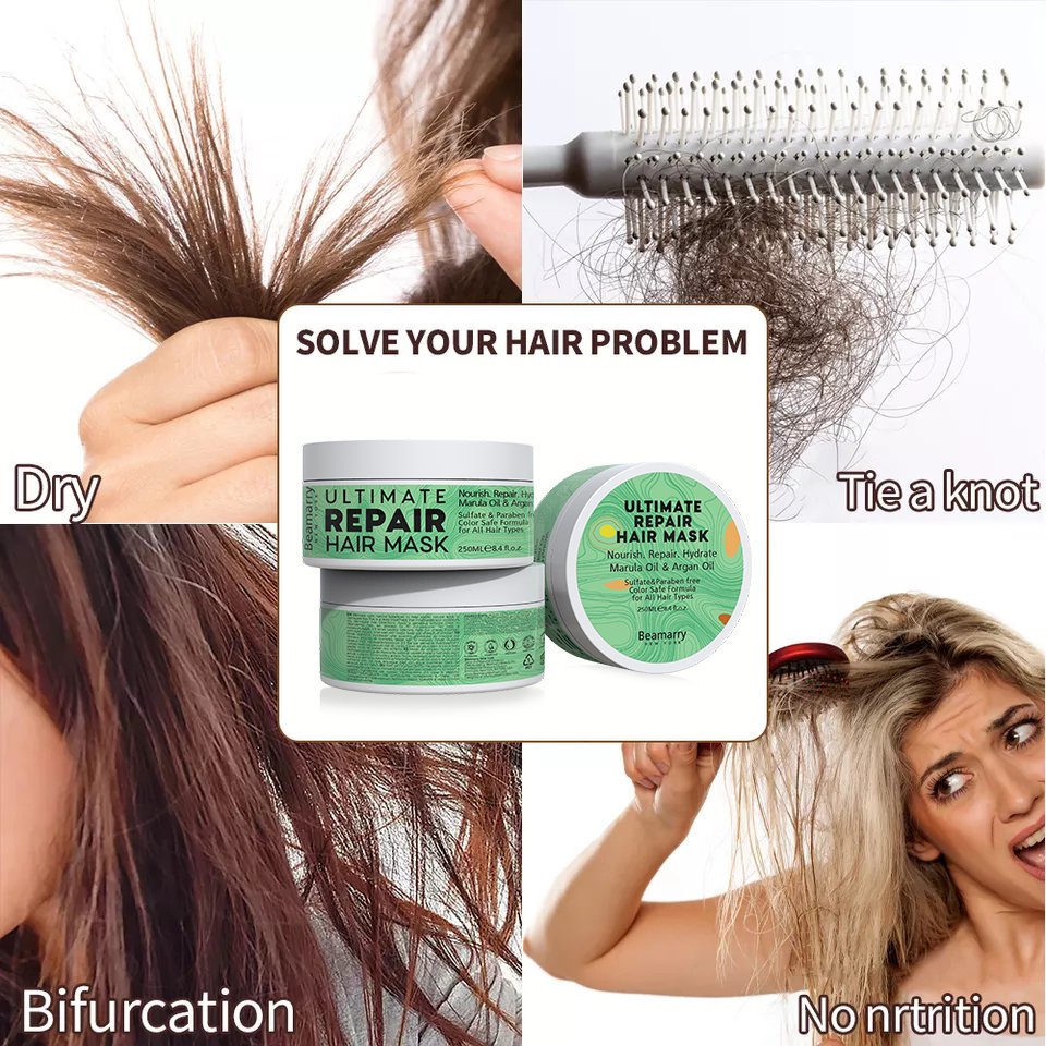 Private Label Natural Best Products Professional Keratin Hair Mask Ultimate Repair Hair Mask for Dry Hair
