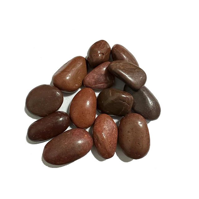 Red marble decorative pebble landscaping colored crushed stone
