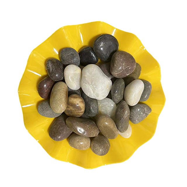 Red marble decorative pebble landscaping colored crushed stone