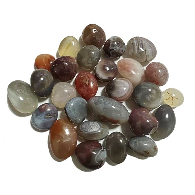 Red marble decorative pebble landscaping colored crushed stone