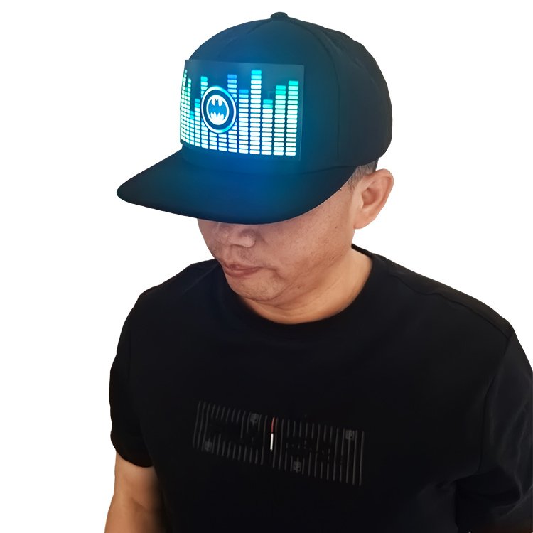 2024 New Products Led Sports Caps EL Panel Cap For Party