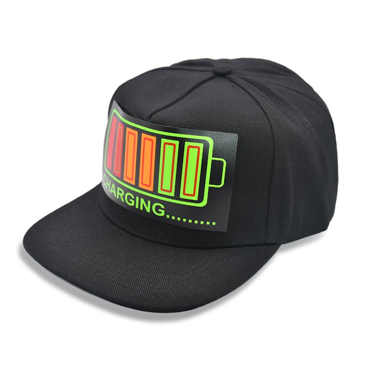 2024 New Products Led Sports Caps EL Panel Cap For Party