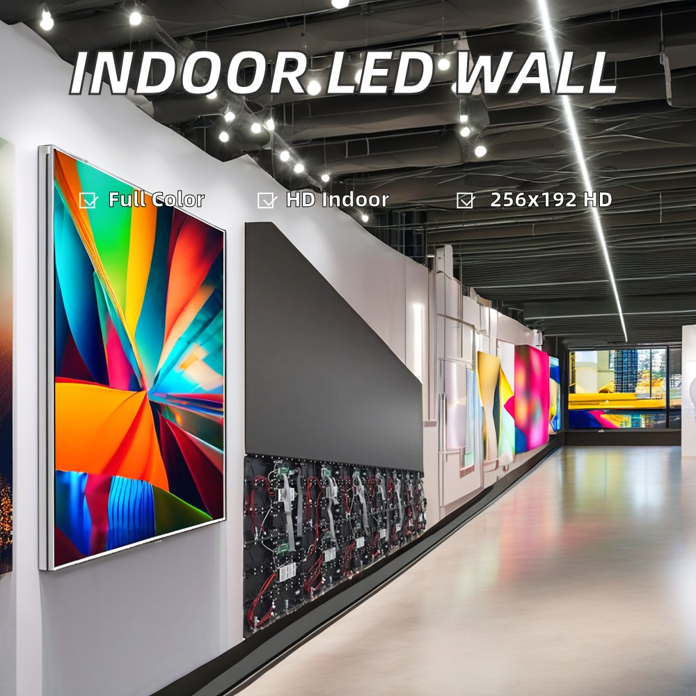 Large Screens Commercial Advertising Indoor LED Display Hd Video Wall P2 LED Screen Panels for Retail Store Mall