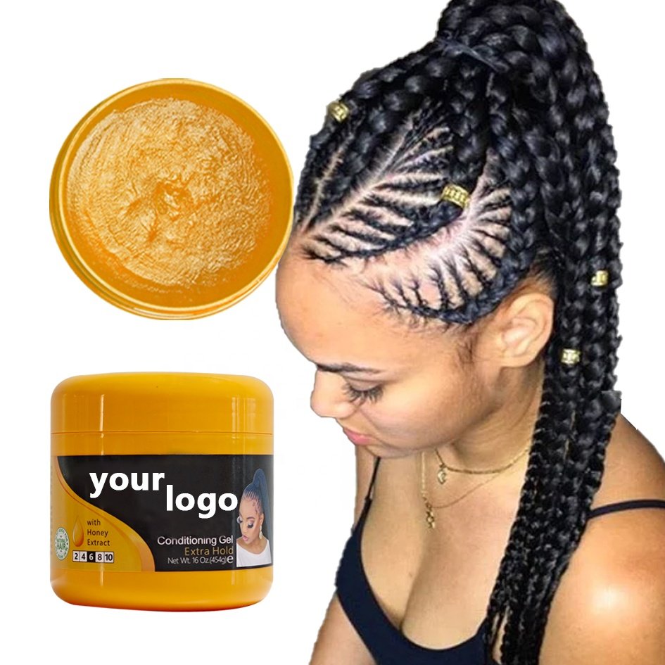 New Arrivals Strong Hold Wax Hair Edge Control Gel shine jam gel Hair styling shine jam hair gel Cera para el cabello