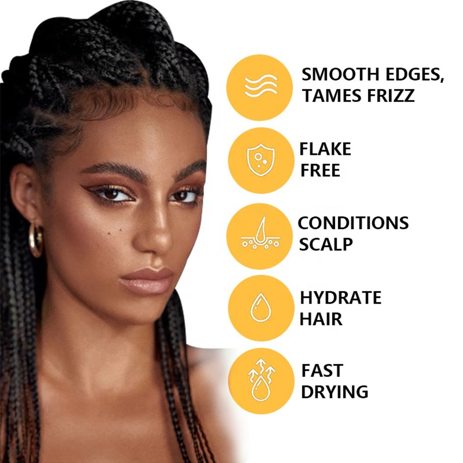 New Arrivals Strong Hold Wax Hair Edge Control Gel shine jam gel Hair styling shine jam hair gel Cera para el cabello