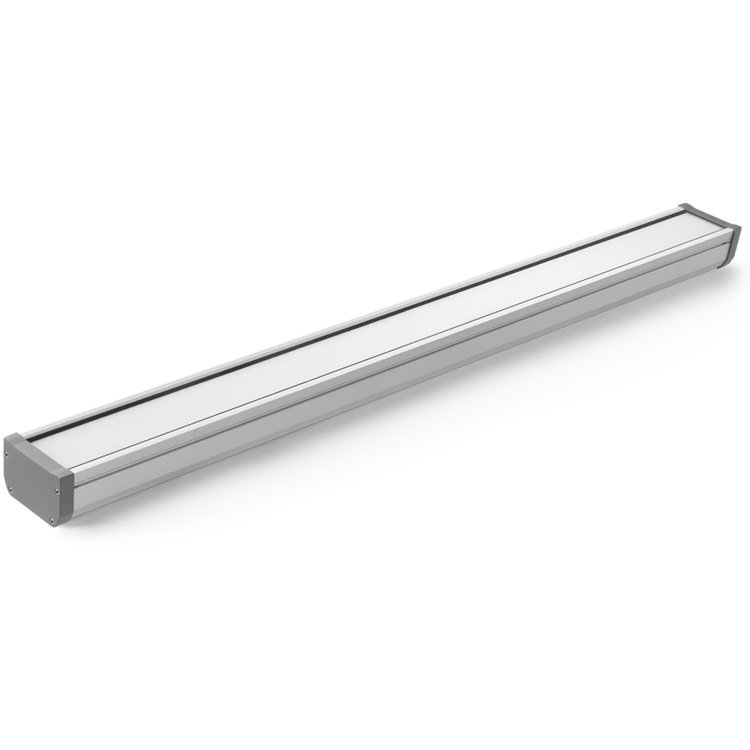 40W 4F LED Battens Tempered Glass Light Ip66 6000k Led Linear Light Aluminum Industrial For Tunnel Trail lights