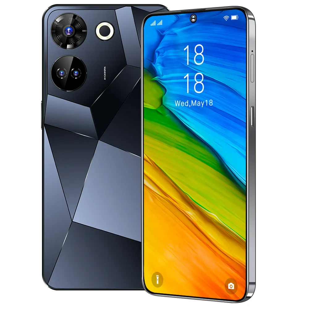 Low Price C20 Pro original phone16+1T 7.3 Inch Smart Mobile Phones Android13 OTG Cell Phone Cellular Telephone