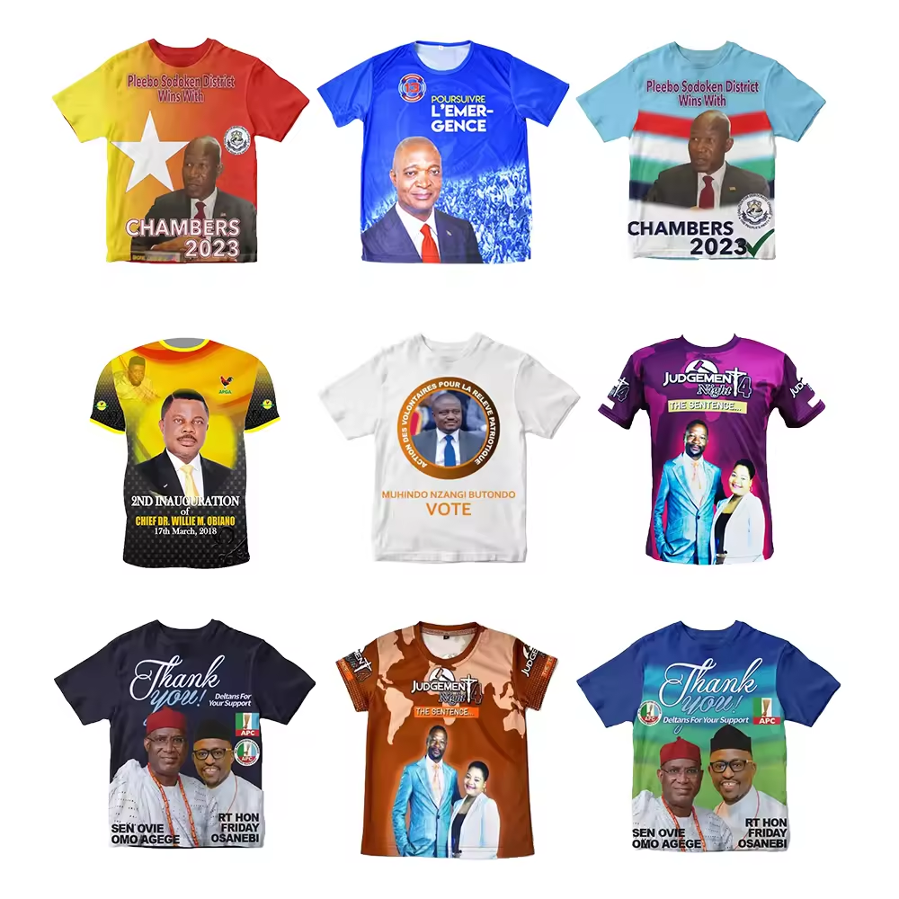 2024 Wholesale Promotional Political President Material Items Election Campaign T-Shirt