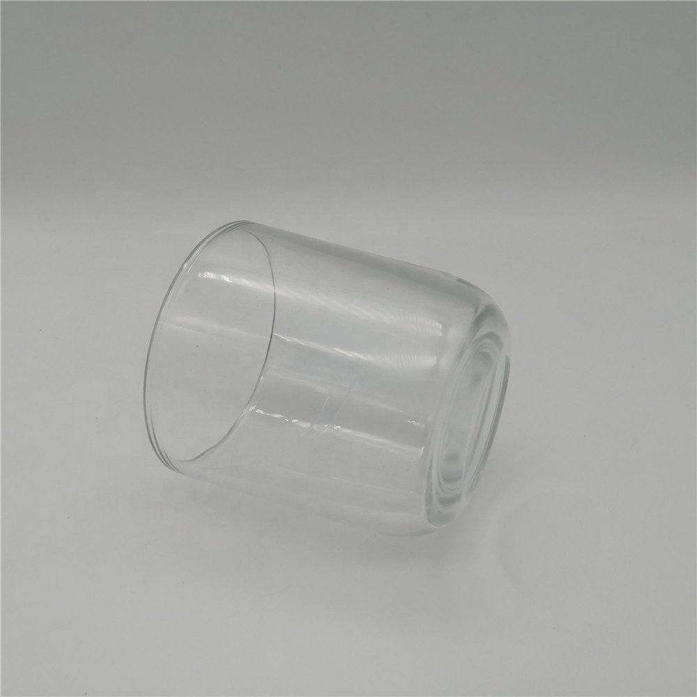 high quality clear glass empty candle jars with lid 200ml 250ml 330ml 350ml 500ml