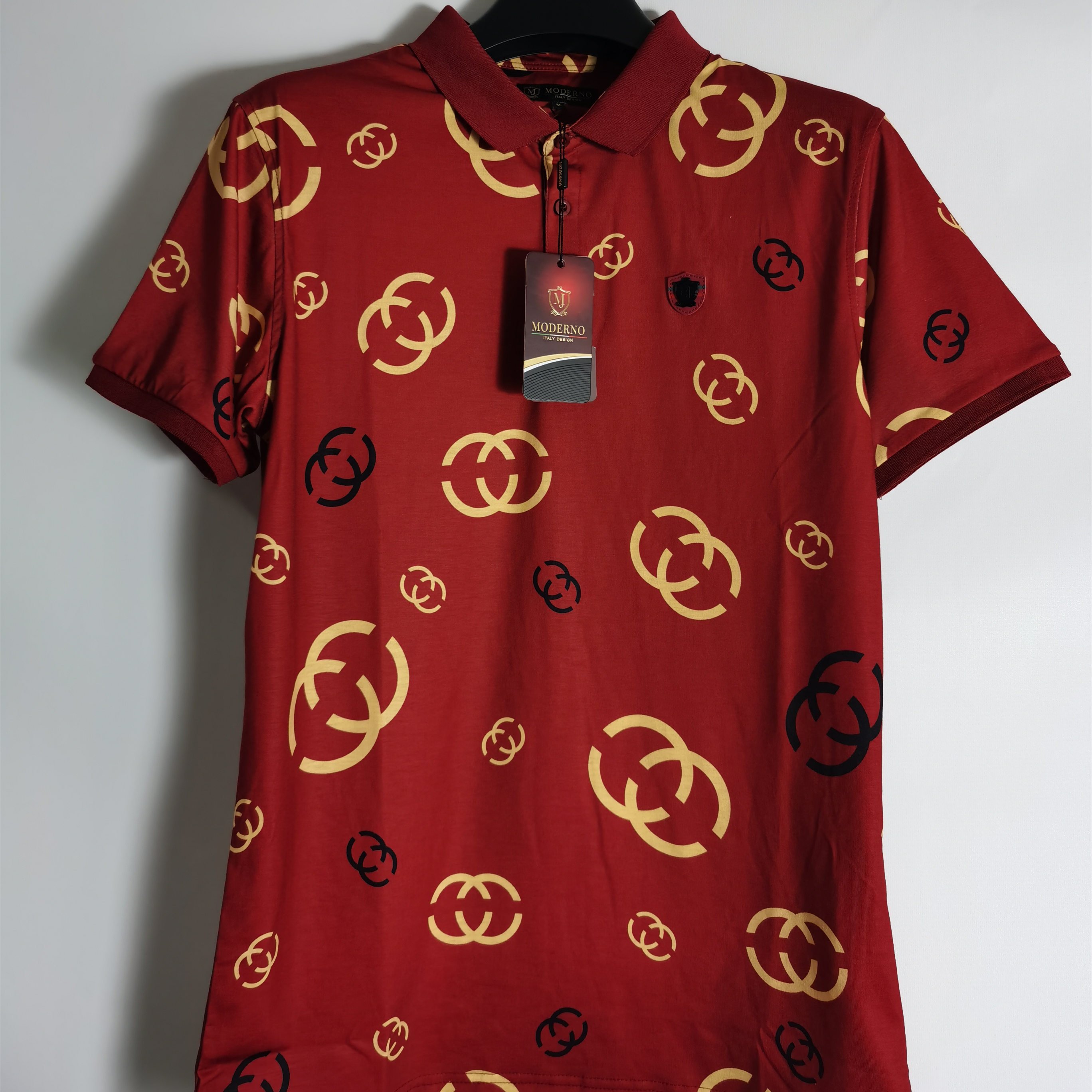 New Creative Seabed 3-D Printed Factory OEM Golf Polo Shirt for Men Production Manager