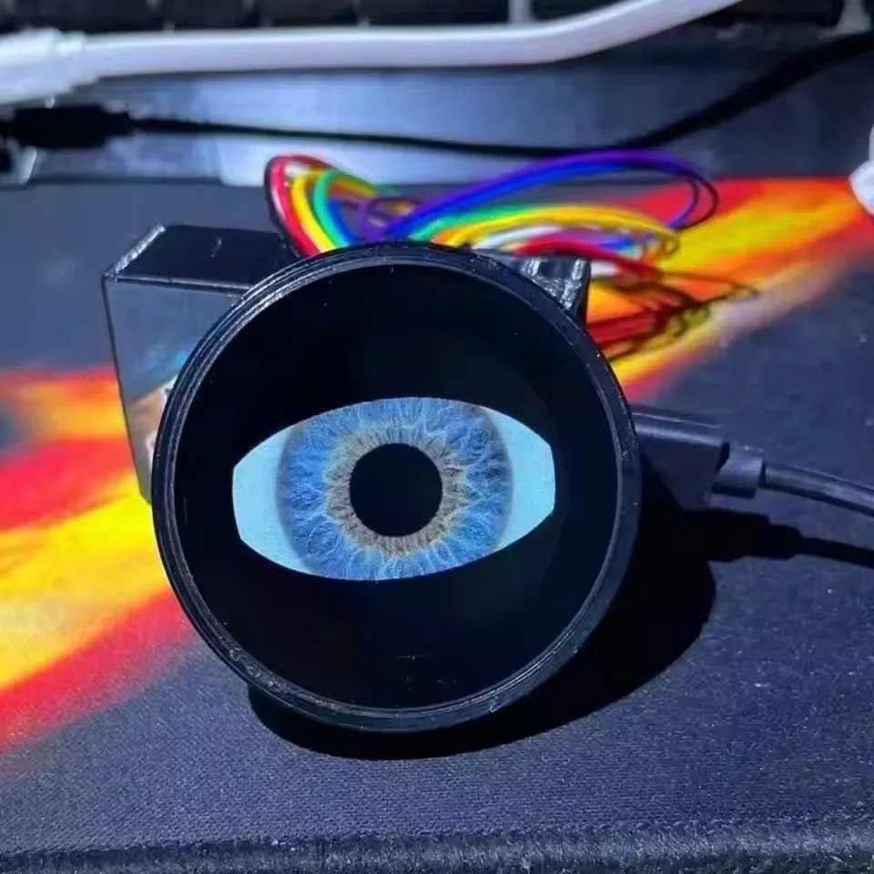 New Arrival Custom LED Devil Eyes Headlights Winking Live Eye Dynamic Car Lights Headlight Projector Retrofit