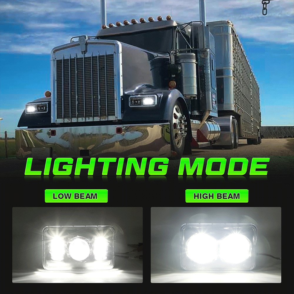 LOYO Lights 4x6 5x7 5 Inch Led Farol 4x6 Headlight For Ford Ranger Mustang Pontiac Edge Truck Led Headlights