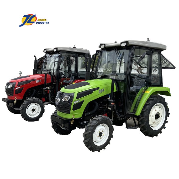 w JIULIN High quality 30 HP 50 HP 40 HP 4 WD ac cabin farm tractors and tractor front end loader for agriculture made in China