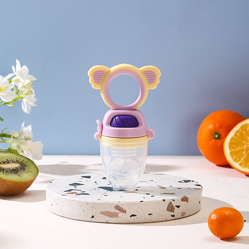 OKSILICONE Custom Wholesale Food Grade Silicone Baby Fruit Baby Nipple BPA Free Feeding Food Fresh Baby Silicone Fruit Pacifier