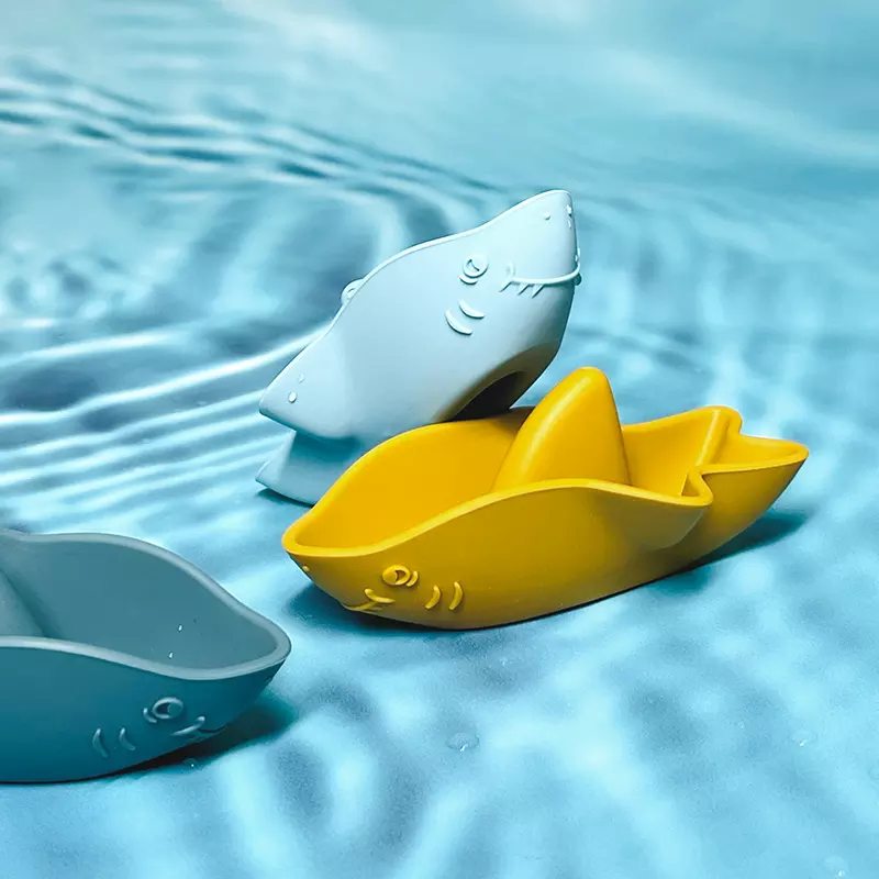 New Design Eco Friendly Educational Silicone Animal Baby Bathing Toys for Children