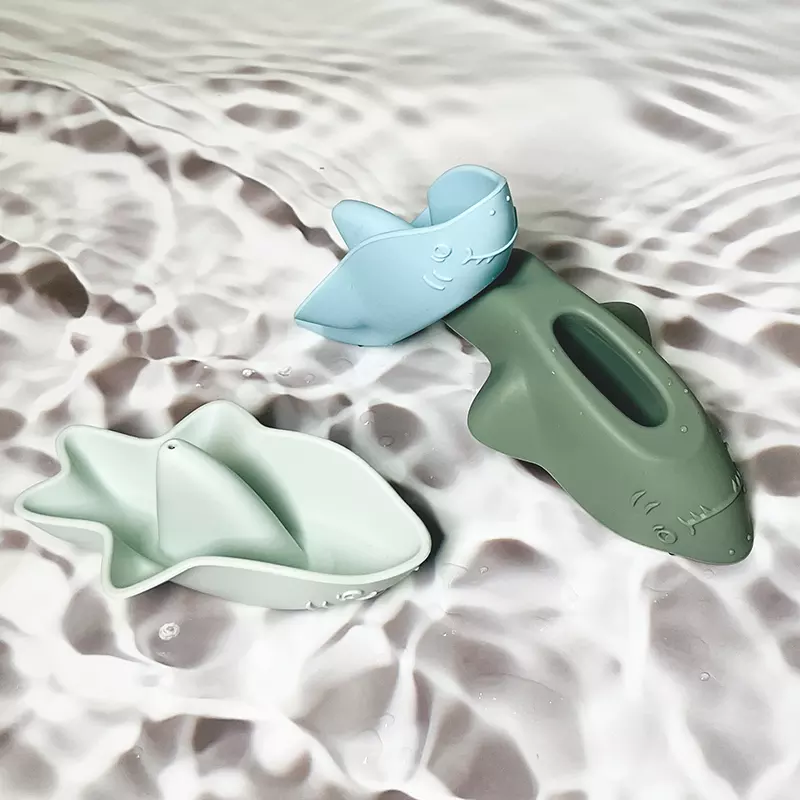 New Design Eco Friendly Educational Silicone Animal Baby Bathing Toys for Children