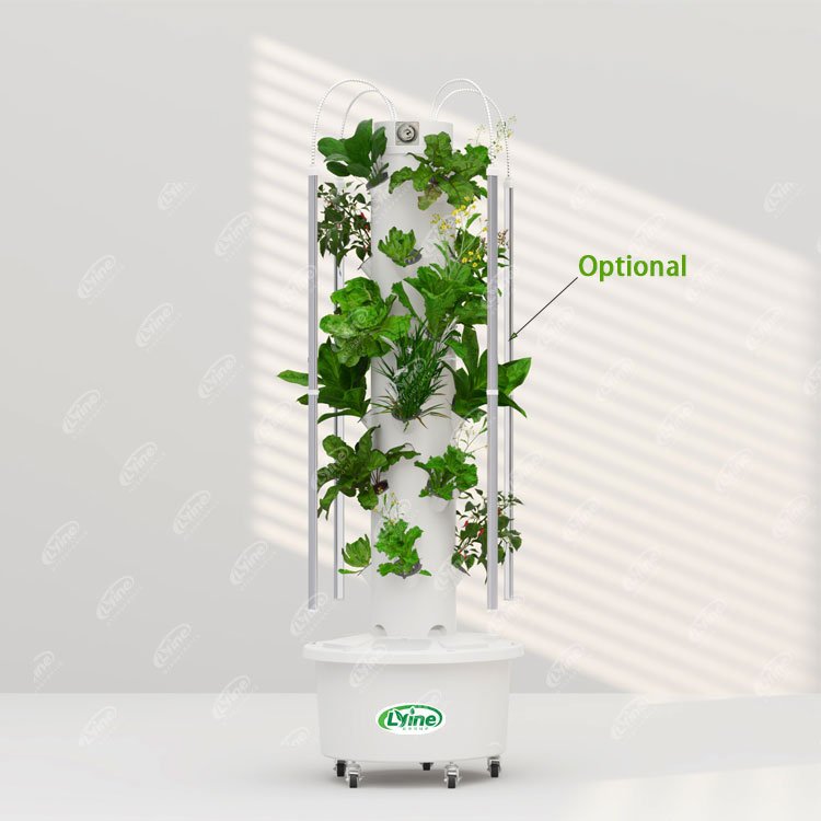 A Type Tower Vertical Hydroponic Aeroponic Tower Hydroponic Tower Big Pot Holes