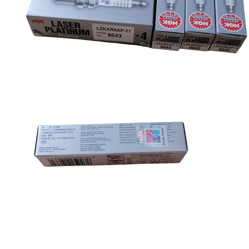 Wholesale Original Genuine Ngk Bujias De Autos Spark Plugs Laser Platinum 6643 Lzkar6ap-11 For Nissan