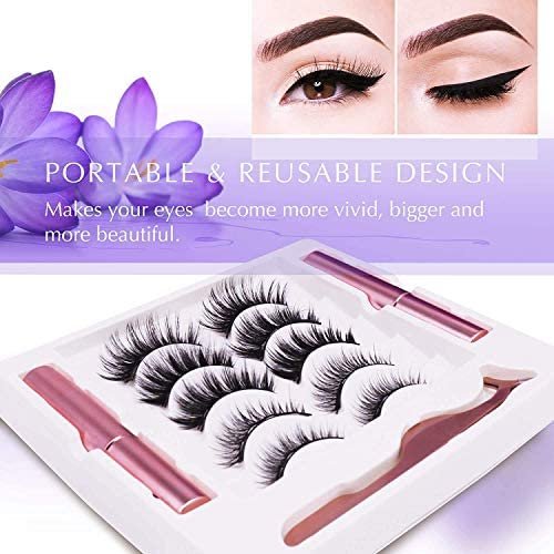 new arrival Magnetic Eyeliner and Lashes Kit, Magnetic Eyeliner for Magnetic Lashes Set, With Reusable Lashes