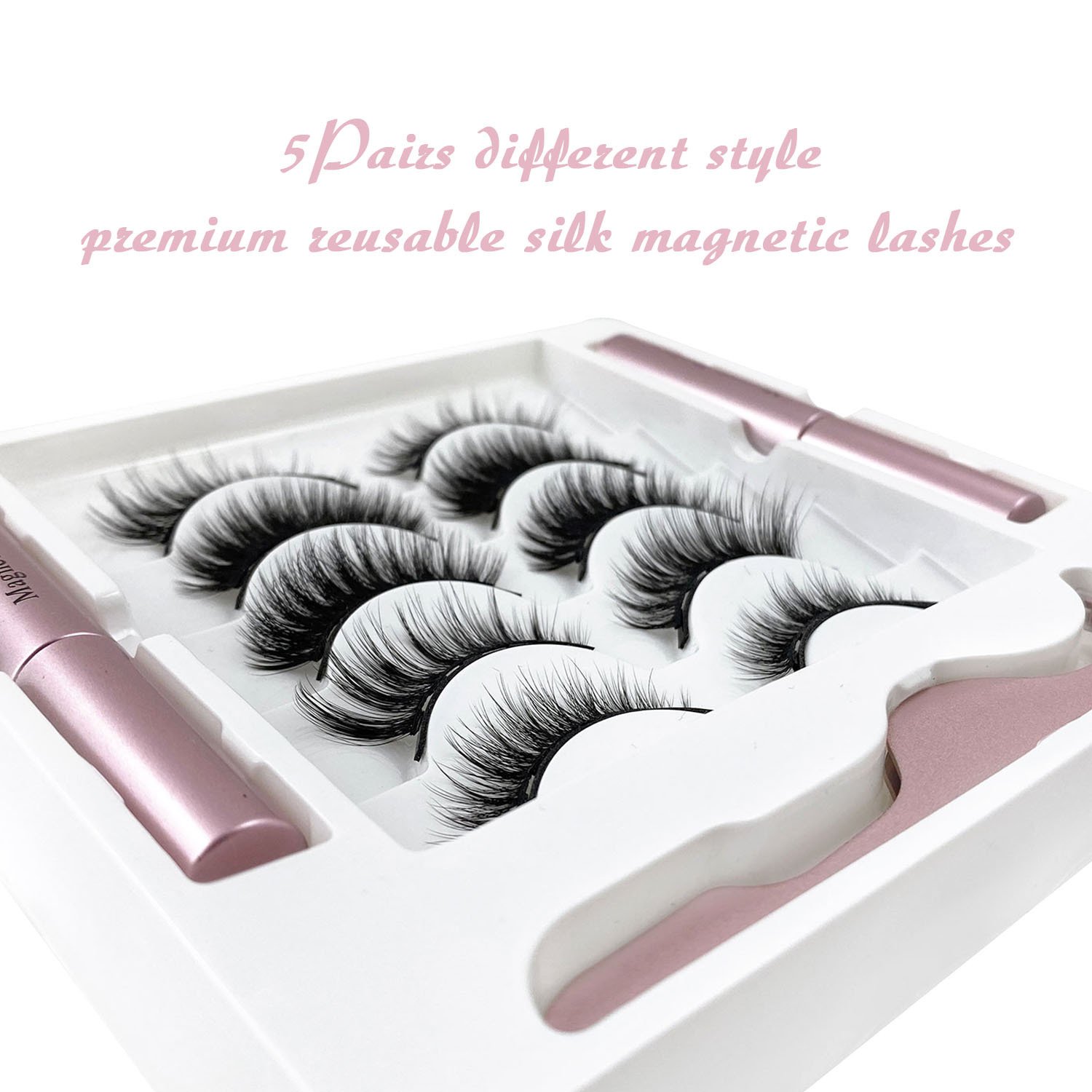 new arrival Magnetic Eyeliner and Lashes Kit, Magnetic Eyeliner for Magnetic Lashes Set, With Reusable Lashes
