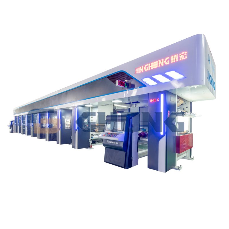 jinghong brand rotogravure multicolor printing machine print machine plastic color printer