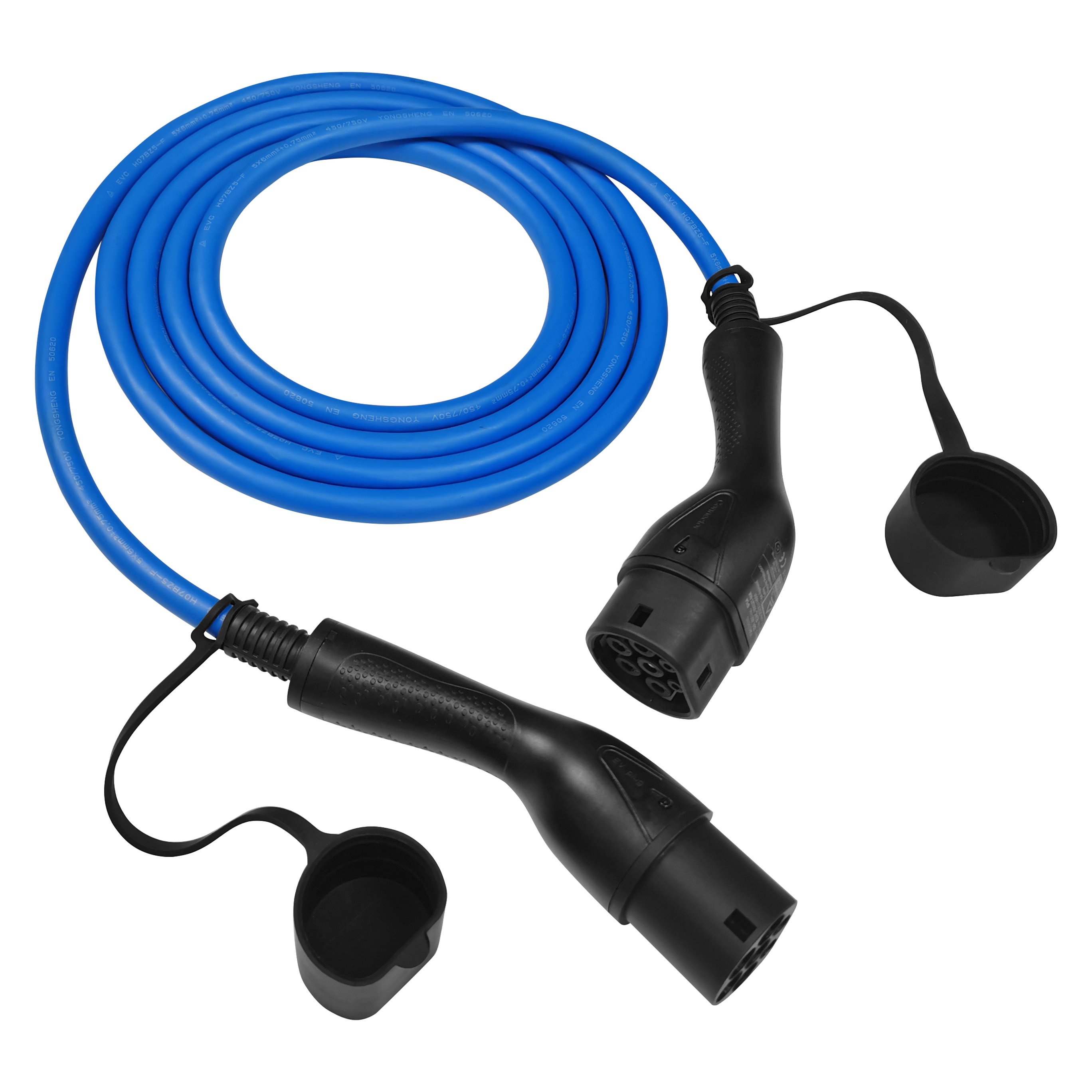 IEC 62196-2 32A 22KW Electric Car Charger Type 2 EV Charging Cable