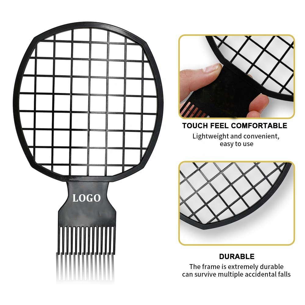 HEYAMO Productos Para El Cabello Barbe Barber Tools African Curling Combs For Women Peigne Afro Black Hair Coils Tail Twist Comb