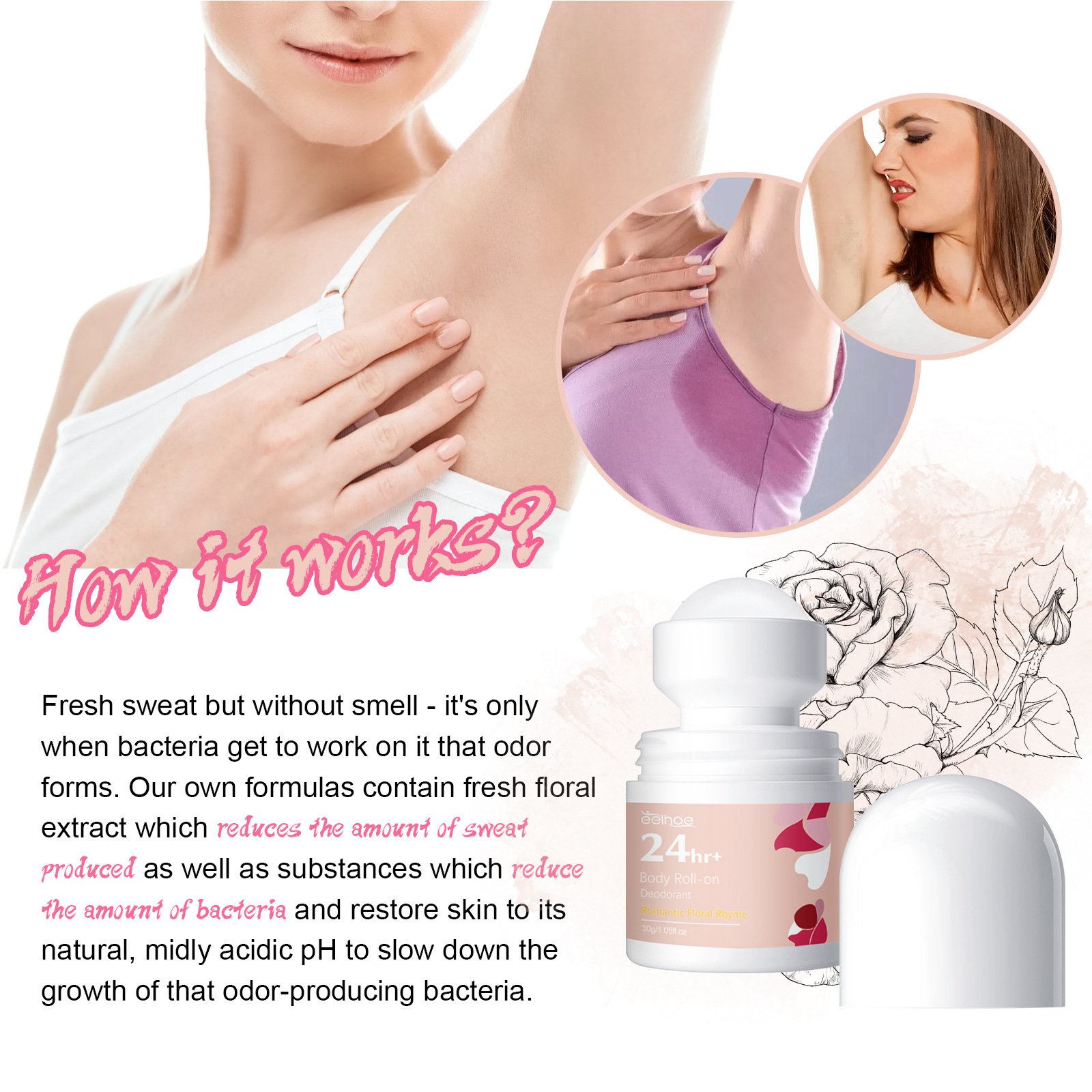 EELHOE OEM ODM Other Beauty & Personal Care Products(new) Deodorants And Antiperspirants Underarm Deodorant Roller Ball