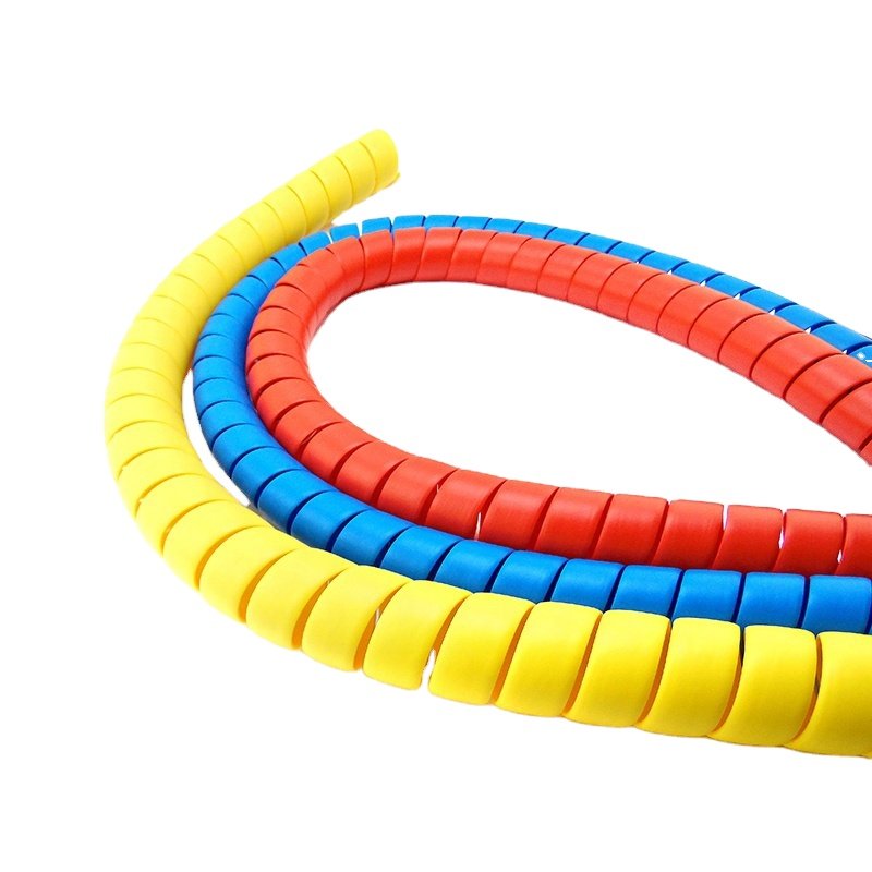 Wear resistant, smooth and bright color gas station tubing spiral protective sleeve is made of modified PP material with good el