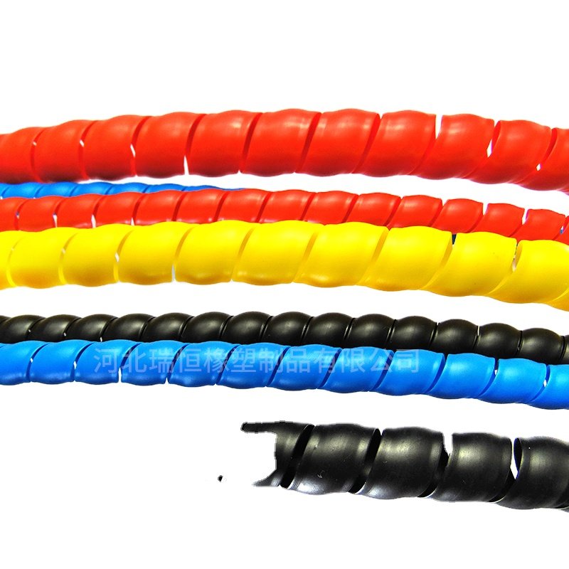 Wear resistant, smooth and bright color gas station tubing spiral protective sleeve is made of modified PP material with good el