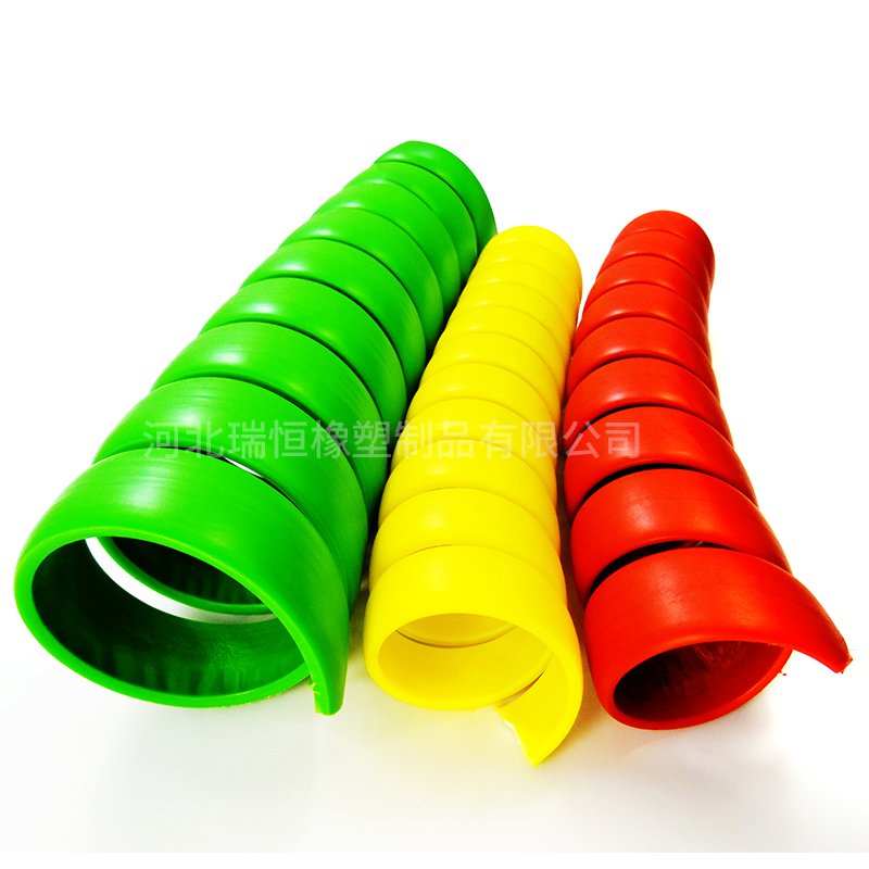 Wear resistant, smooth and bright color gas station tubing spiral protective sleeve is made of modified PP material with good el