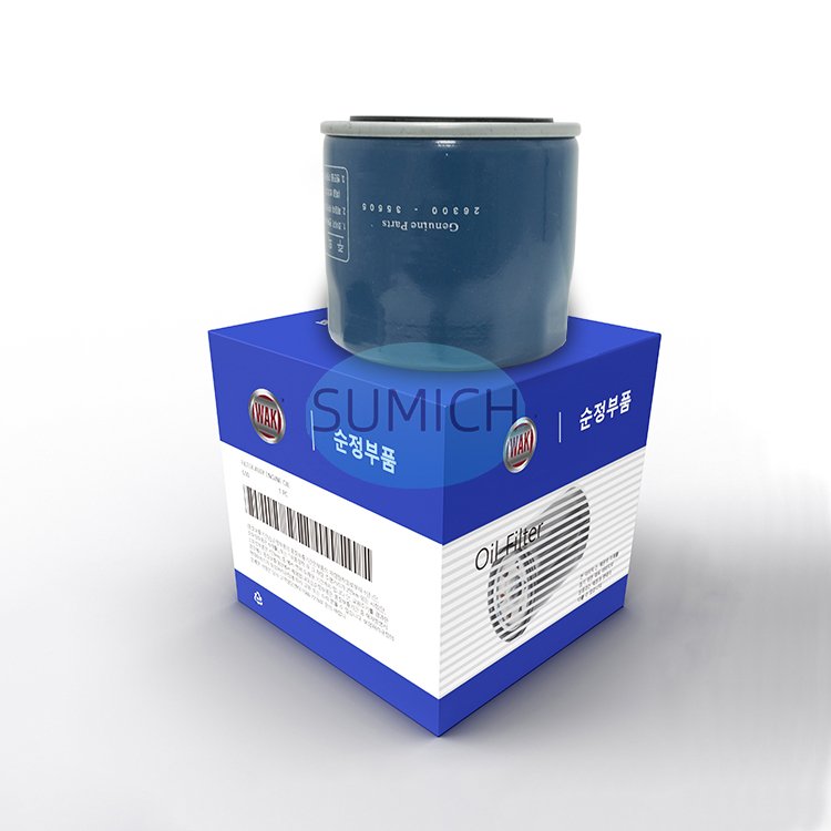 Shumiqi WAK Brand Factory Price Car Engine Oil Filter Fit 26300-02500 26300-35504 Auto Car Engine Parts Oil Filter