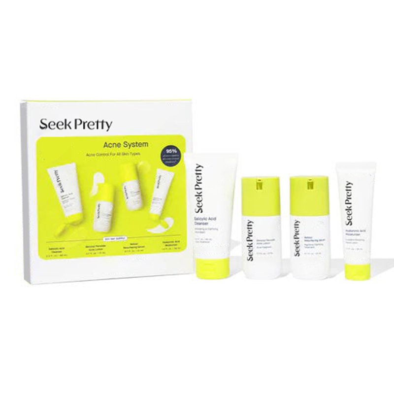 Bha Anti Acne Removal Cremas Para El Acne Face Skin Care Cleanser Serum Cream Kit Salicylic Acid Acne Treatment Skin Care Set