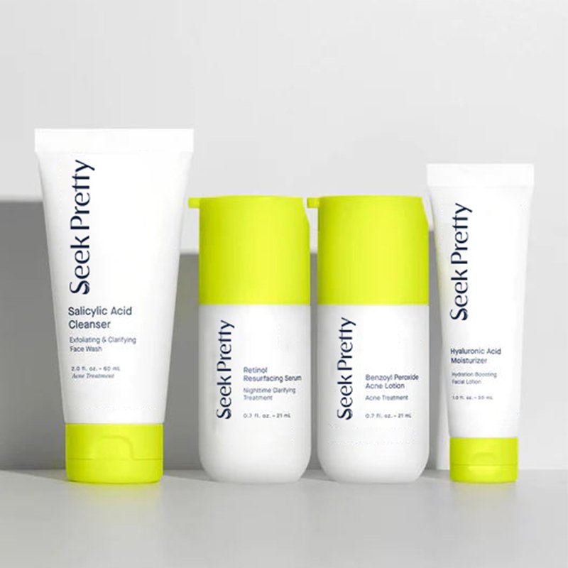 Bha Anti Acne Removal Cremas Para El Acne Face Skin Care Cleanser Serum Cream Kit Salicylic Acid Acne Treatment Skin Care Set