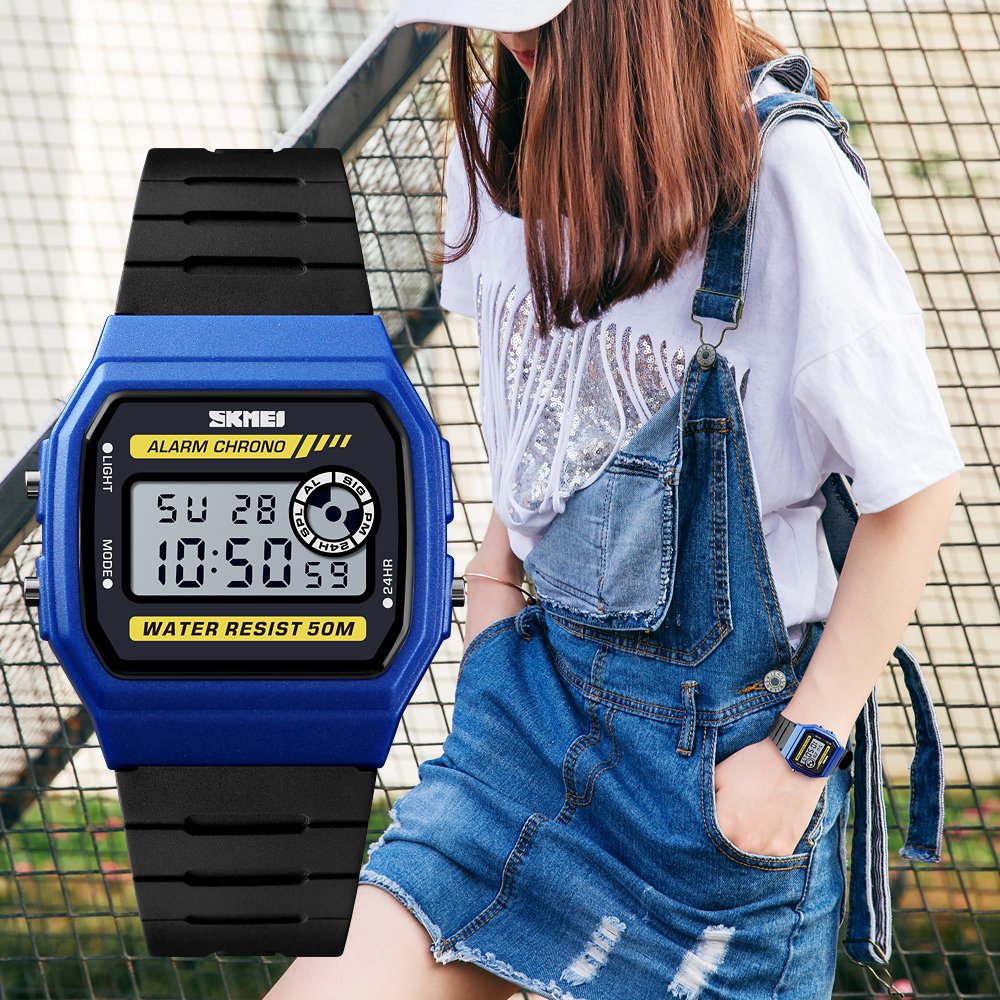 New Promotion Watch Skmei EL Light Cheap Watch Digital Plastic Watch