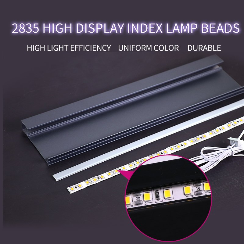 Allzet Production Factory 60mm LED Skirting Lighting Flooring Aluminum Baseboard Led Bar Strip Light Skirting Board Profile
