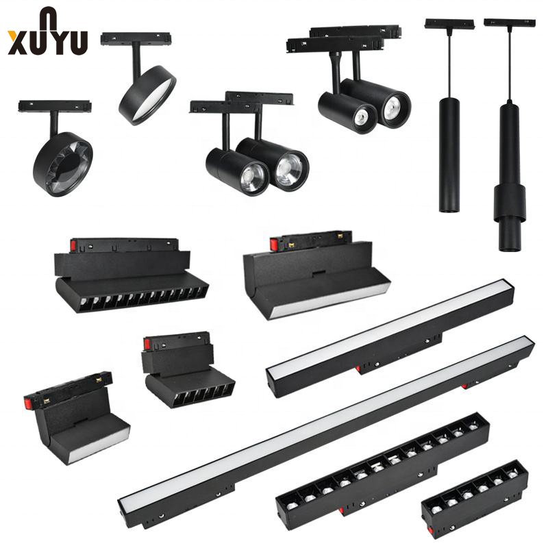 Magnetic Track Light Recessed Track Linear Light LED Ceiling Spotlights Indoor magnetic track system for stretch ceilings