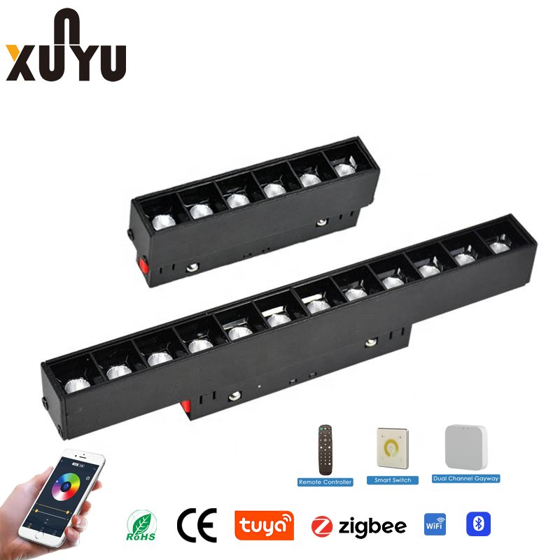 Magnetic Track Light Recessed Track Linear Light LED Ceiling Spotlights Indoor magnetic track system for stretch ceilings