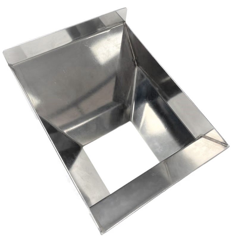 OEM Customized metal products aluminum stainless steel food grade funnel bending stainless steel welding surface wire drawing el